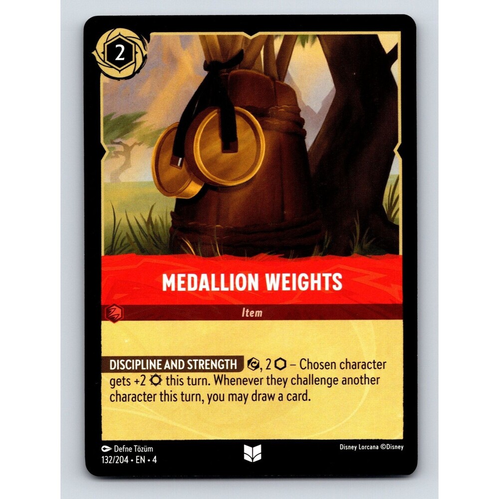 Medallion Weights Item Discipline And Strength Rarity Multi Color Disney Lorcana